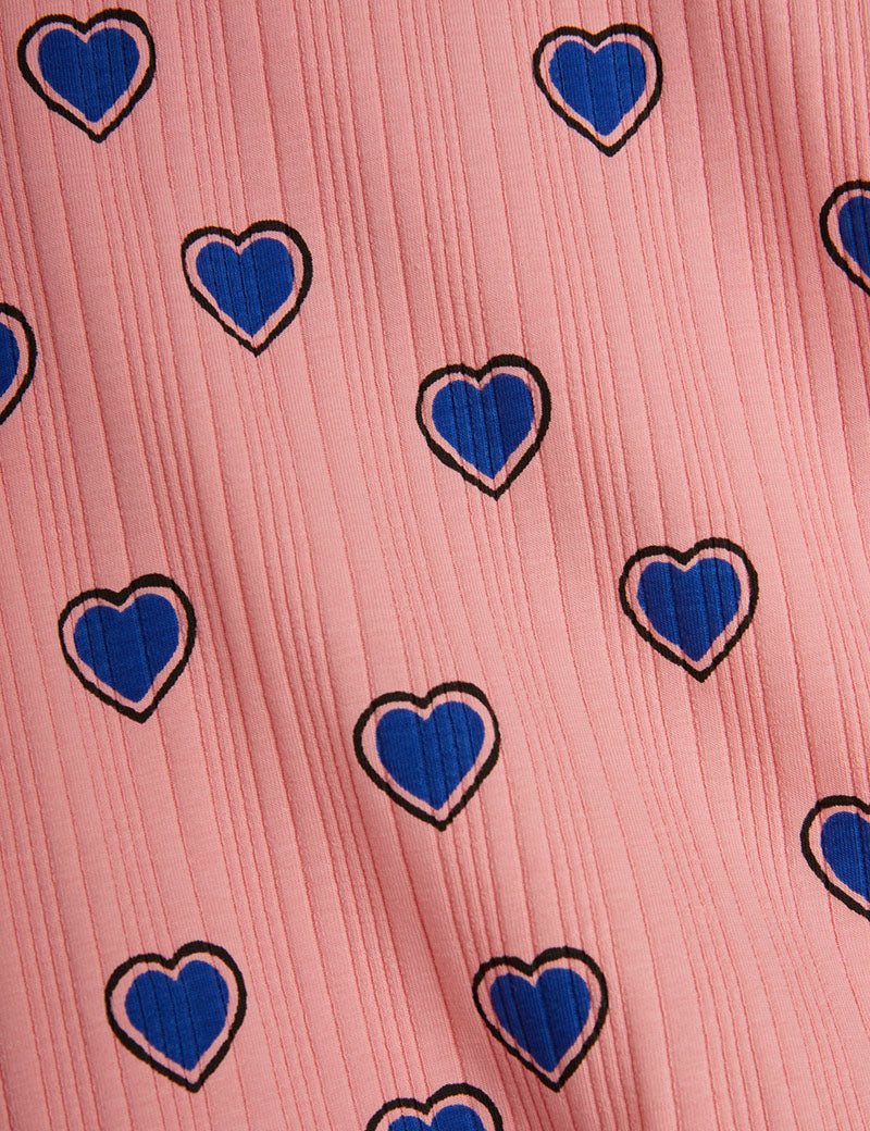 Outlined Hearts T Shirt Pink, 100% GOTS Organic Cotton 80-86 / 12-18 Months