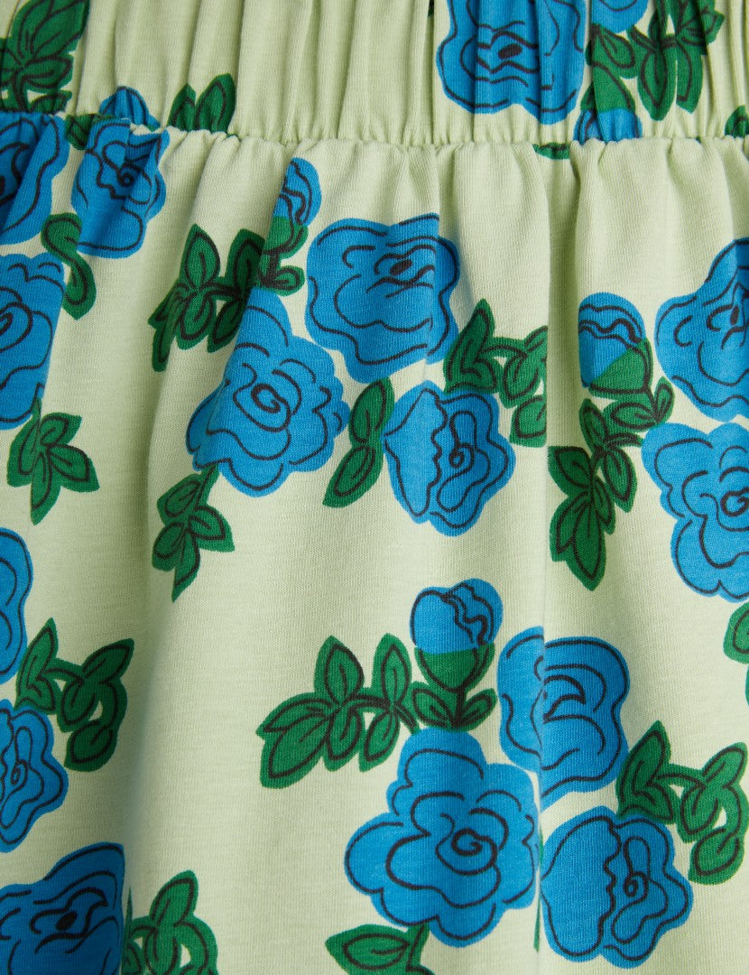 Blue Roses Skirt, 100% GOTS Organic Cotton