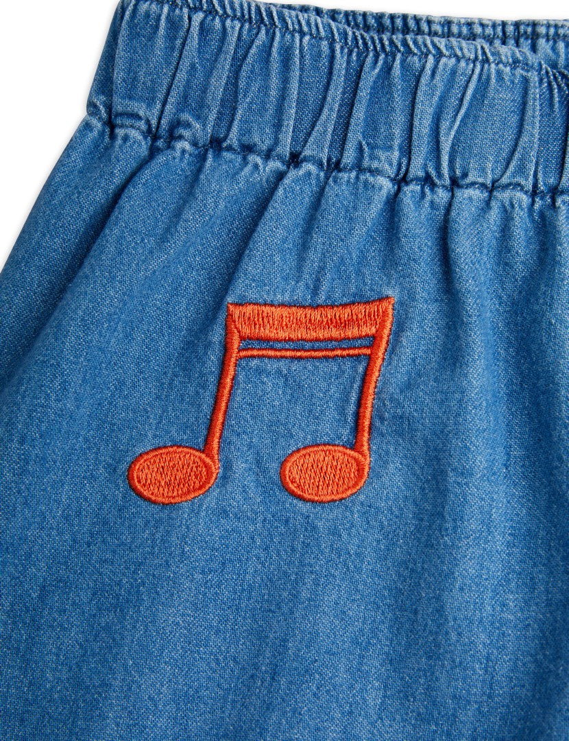 Lightweight Denim Shorts, Blue 100% GOTS Organic Cotton