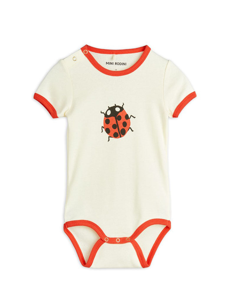 Babystrampler Marienkäfer, 100% GOTS Bio-Baumwolle