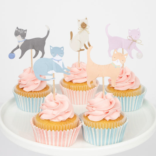 Cupcake-Set, niedliche Kätzchen