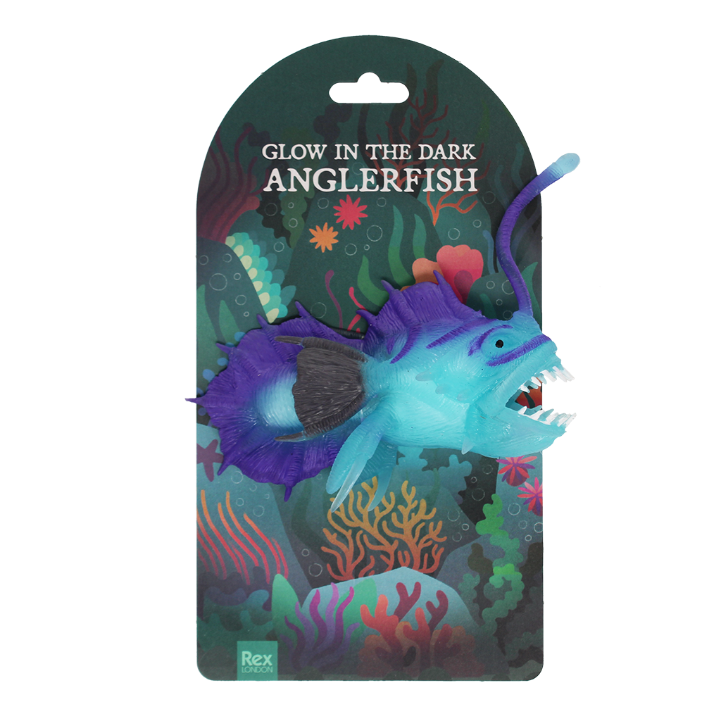 Glow in the Dark Squishy Toy, Angler Fish
