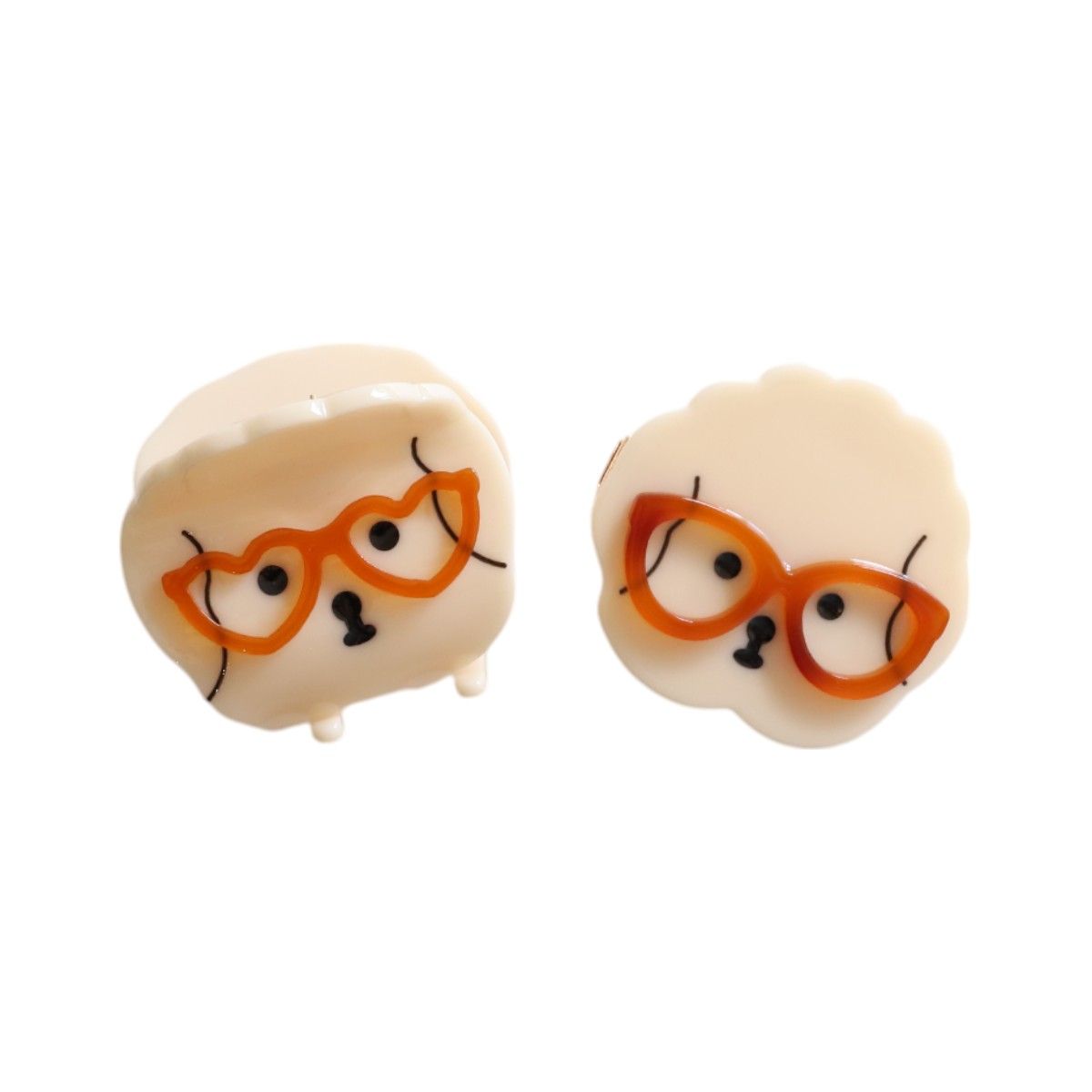Hair Clips, Dogs in Glasses