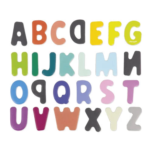 Magnetisches Alphabet, 52 Holzbuchstaben
