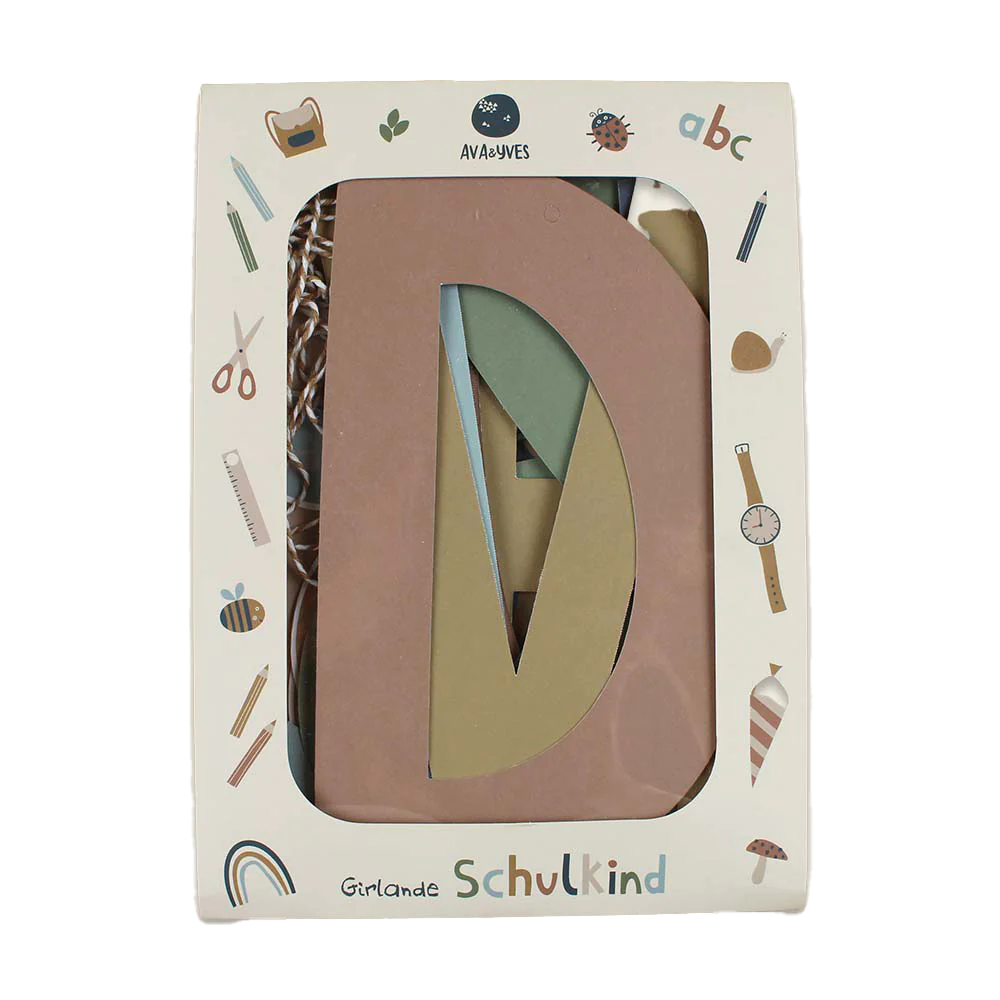 ''Schulkind'' Girlande, Nature Kids