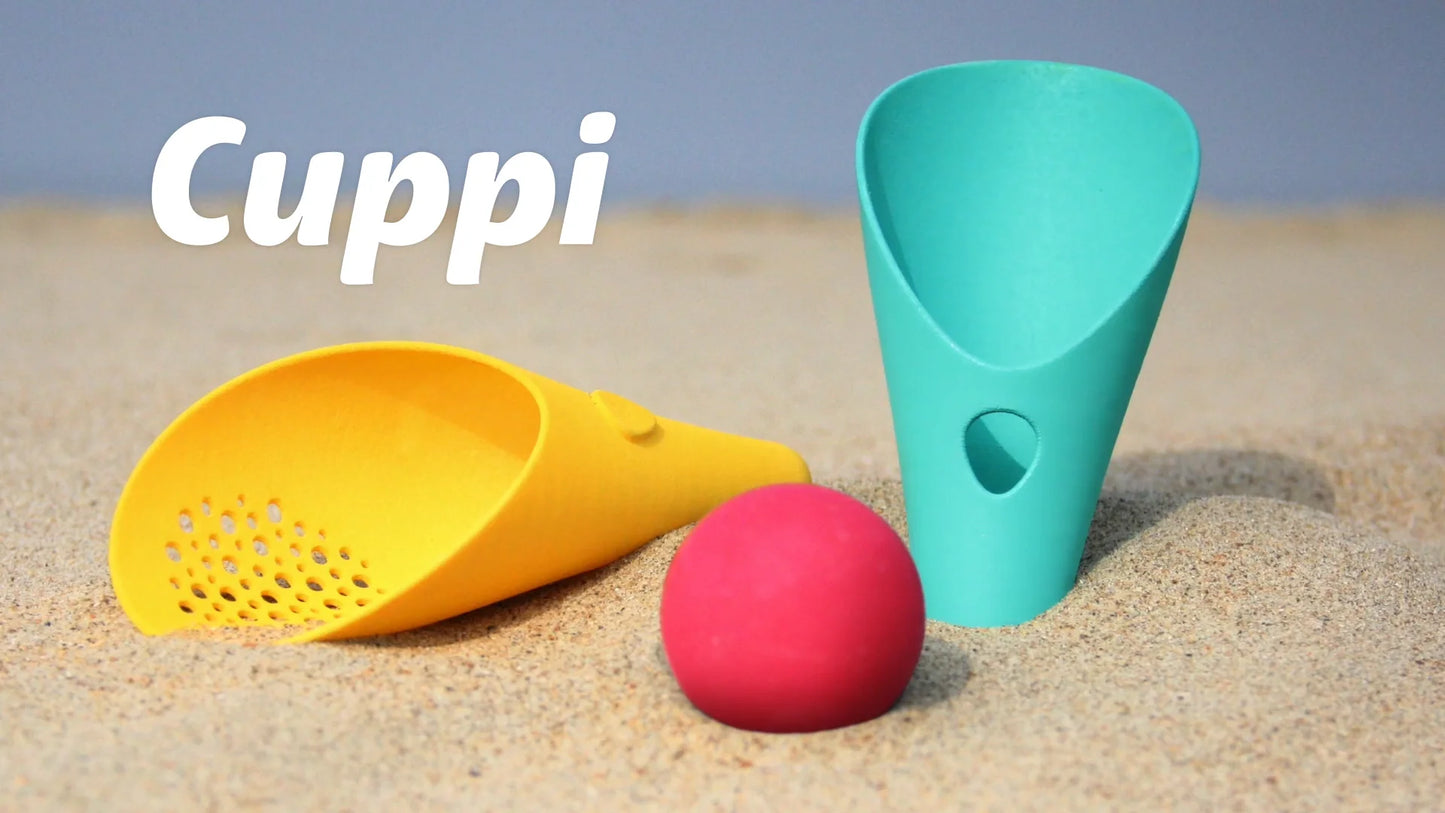 3-in-1 Schaufel, Sieb & Ball, Cuppi Banane Blau