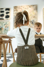 Load image into Gallery viewer, Silly Silas Special Edition Footed Tights &#39;&#39;Seaweed Brown x Peanut Stripe&#39;&#39;, Various
