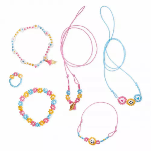 DIY-Schmuck, Perlenblumen-Schmuckset