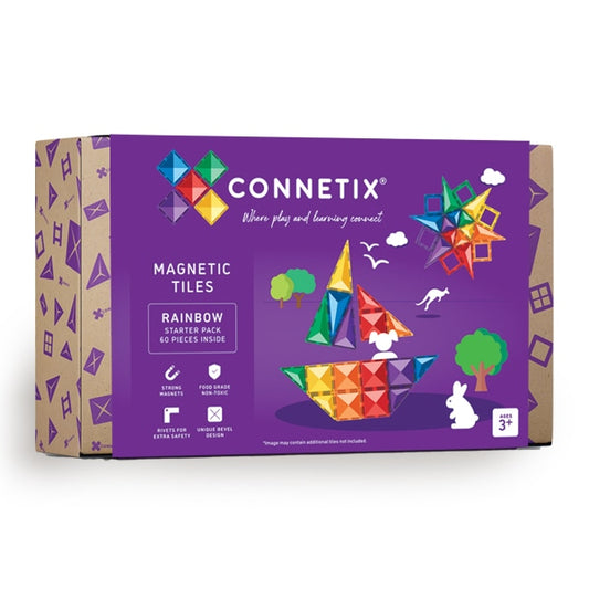 Connetix ''60 Piece Rainbow Starter Pack, EU''