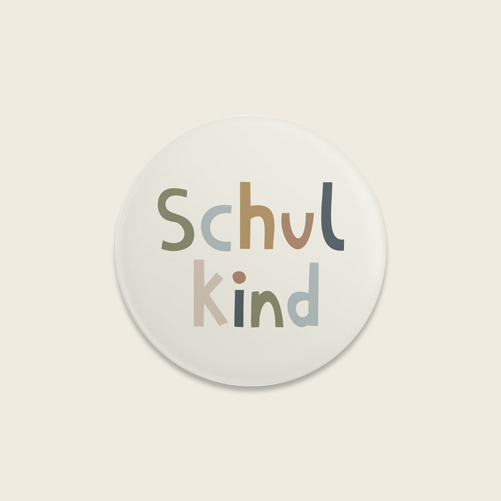 Button „Schulkind“, Nature Kids