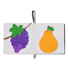Load image into Gallery viewer, Small Hands Fabric Baby Book, Fruit
