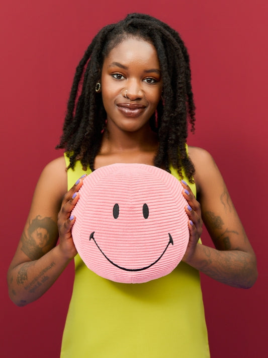 Smiley ECO Corduroy, Bubblegum Pink 23cm