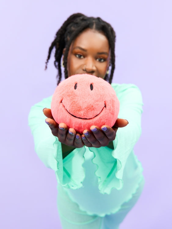 Smiley ECO Flauschig, Helles Koralle 13cm