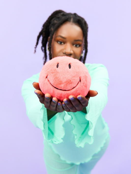 Smiley ECO Flauschig, Helles Koralle 13cm