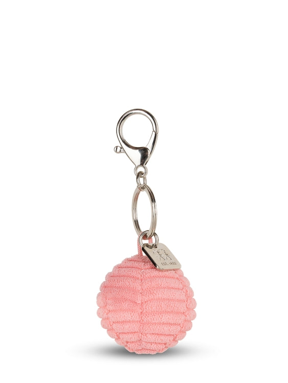 Smiley Schlüsselanhänger ECO Corduroy, Bubblegum Pink