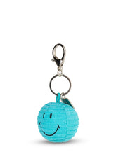 Load image into Gallery viewer, Smiley Keychain ECO Corduroy, Turquoise
