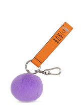 Load image into Gallery viewer, Smiley ECO Fuzzy Bag Charm, Dark Purple
