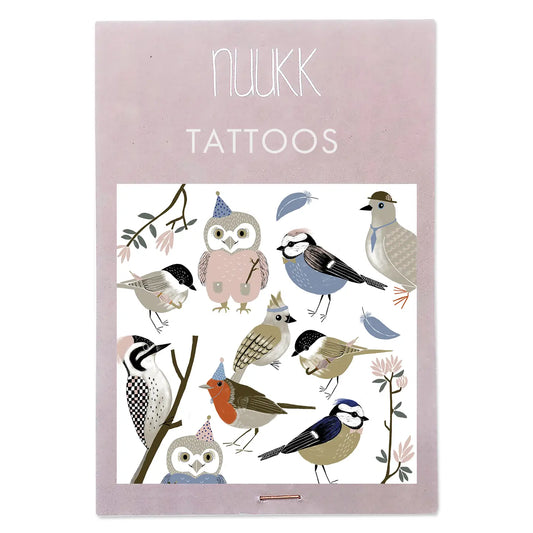 Nuukk Organic Temporäre Tattoos, Vögel