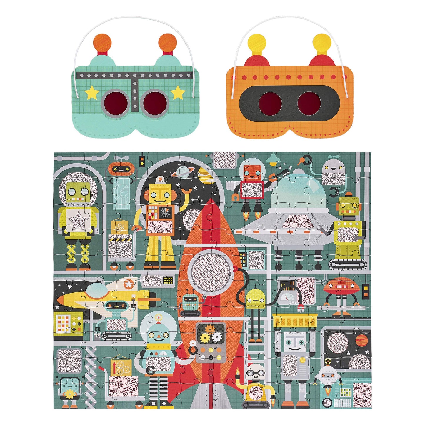 Roboterfabrik, 100-teiliges Decoder-Puzzle
