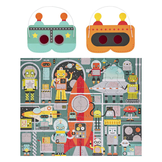 Roboterfabrik, 100-teiliges Decoder-Puzzle