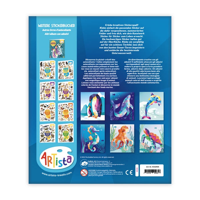 Sticker-Malbuch, Ozean