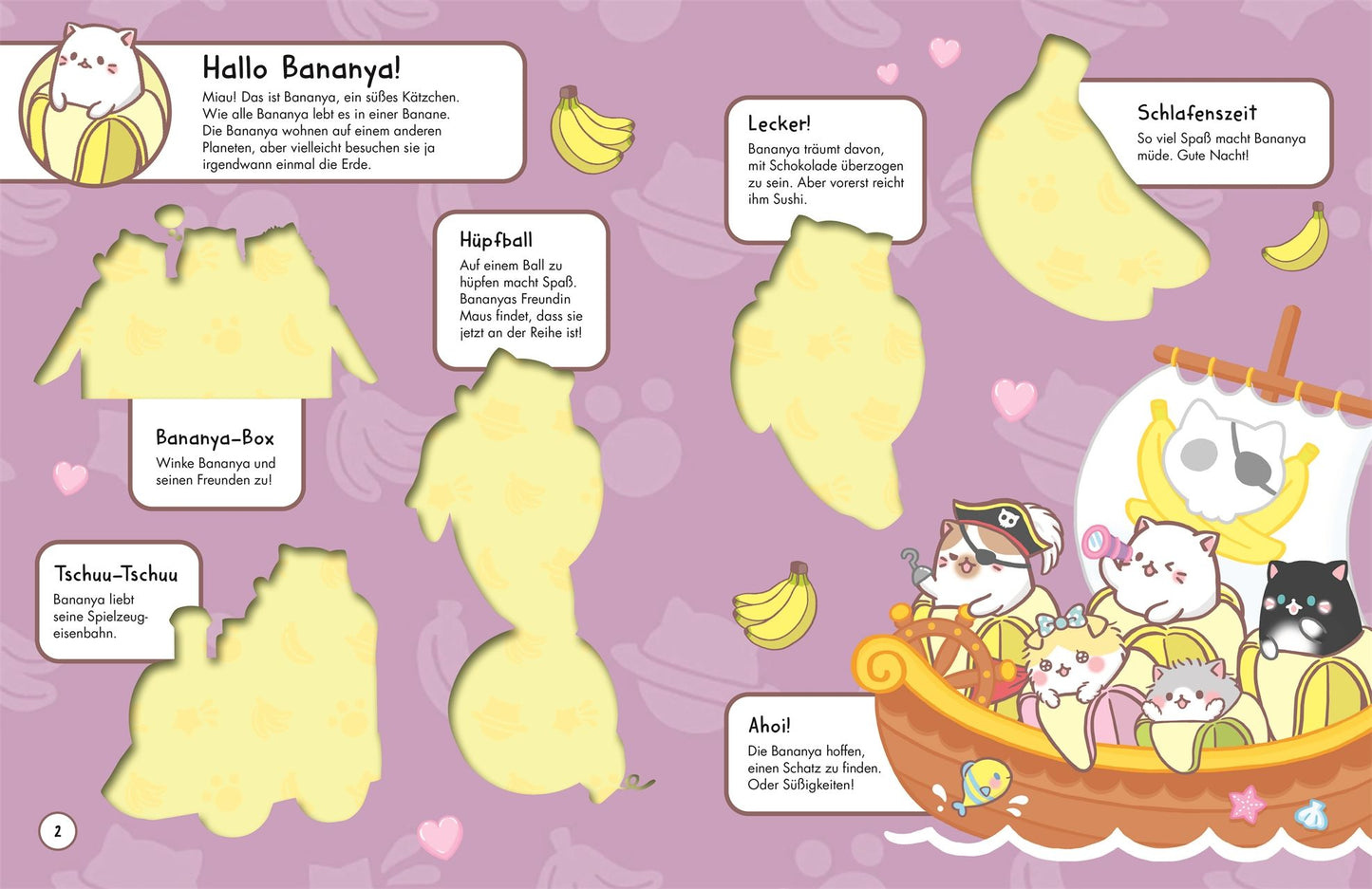 Bananya: Das ultimative Kawaii-Stickerbuch