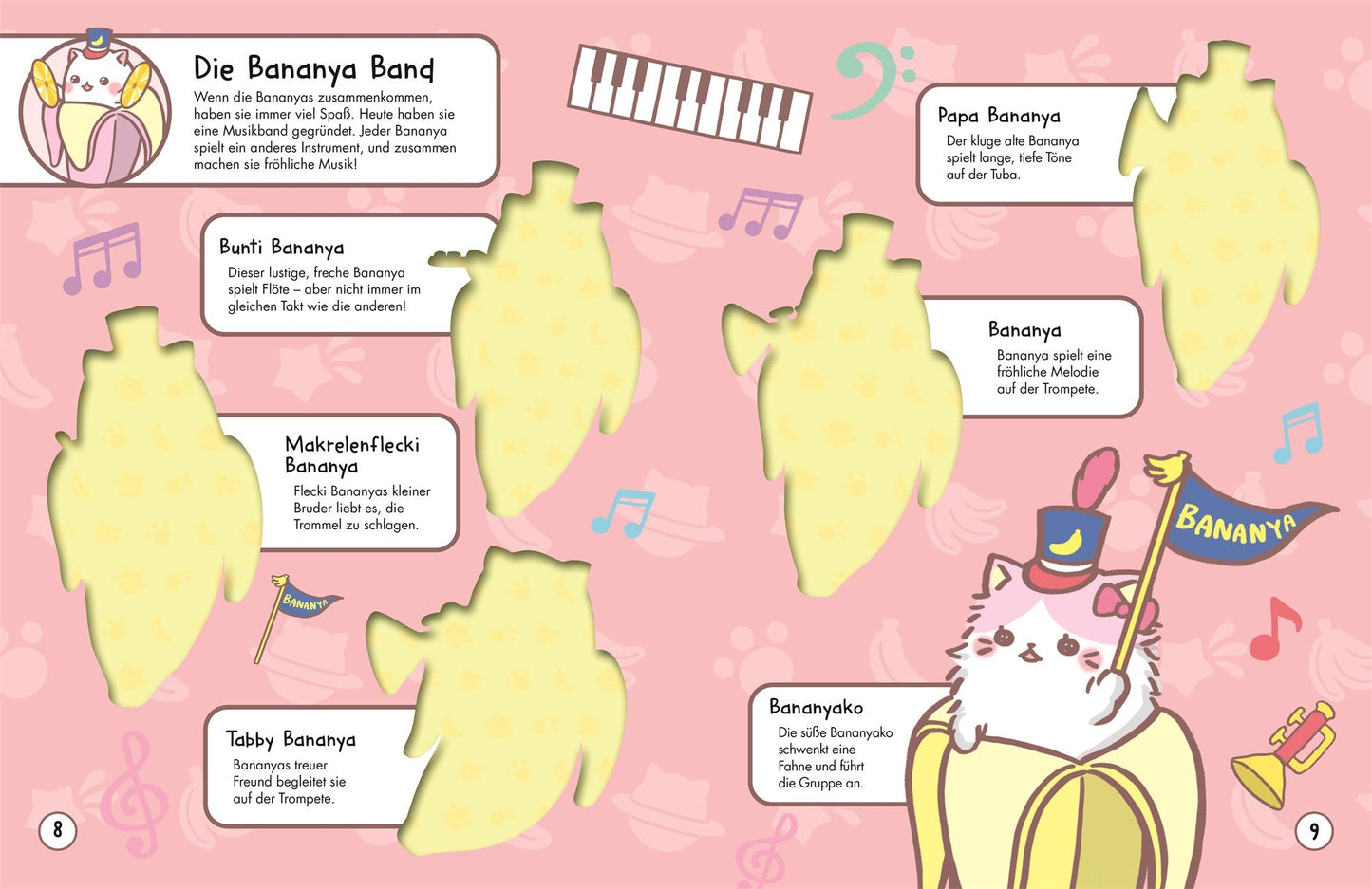 Bananya: Das ultimative Kawaii-Stickerbuch
