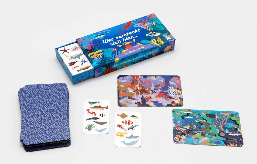 ''Wer Versteckt Sich Hier im Meer?'' Game, German Language