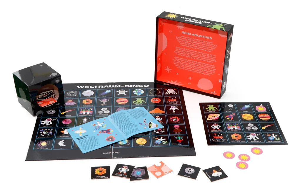 ''Weltraum-Bingo'' Game, German Language