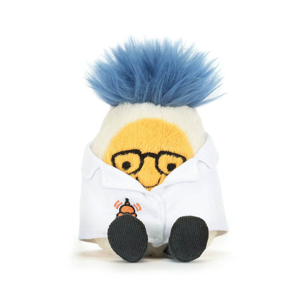 Jellycat Amuseables Gekochtes Ei Wissenschaftler Outfit, Kuscheltier