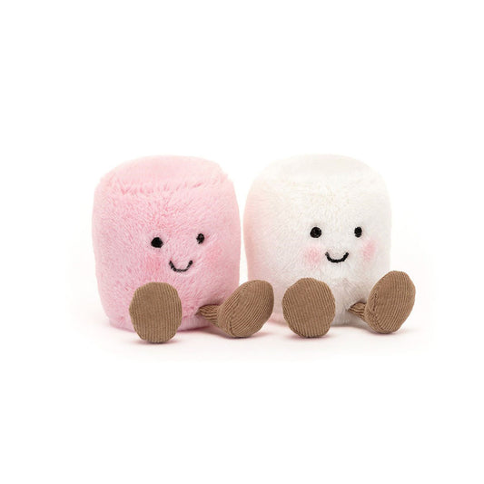 Jellycat Amuseables Rosa und Weiße Marshmallows, Plüschtier