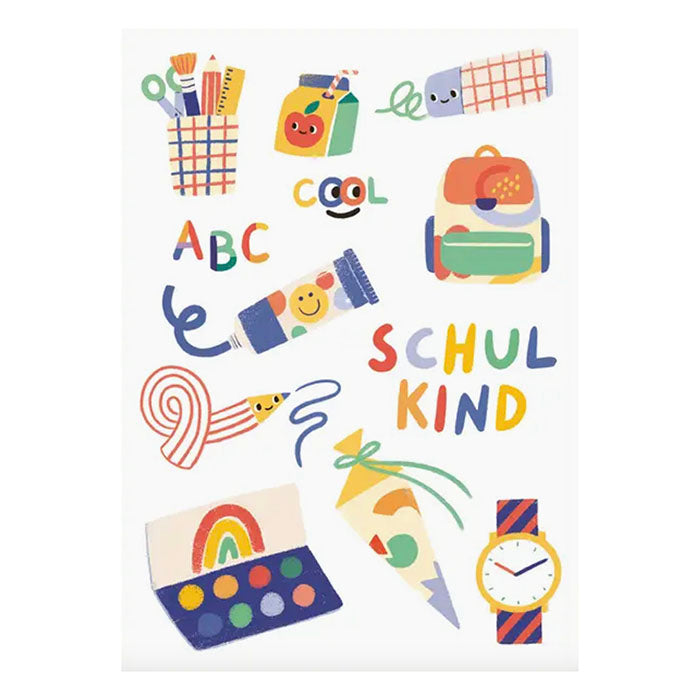 Postkarte, ABC Schulkind