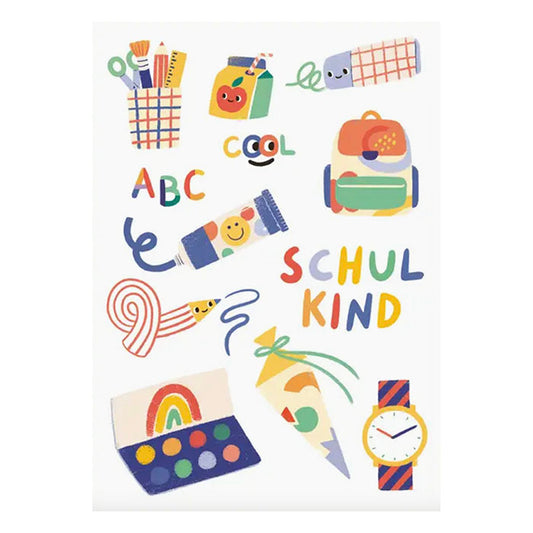 Postkarte, ABC Schulkind