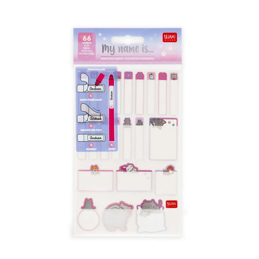 Adhesive Name Labels, Kitty