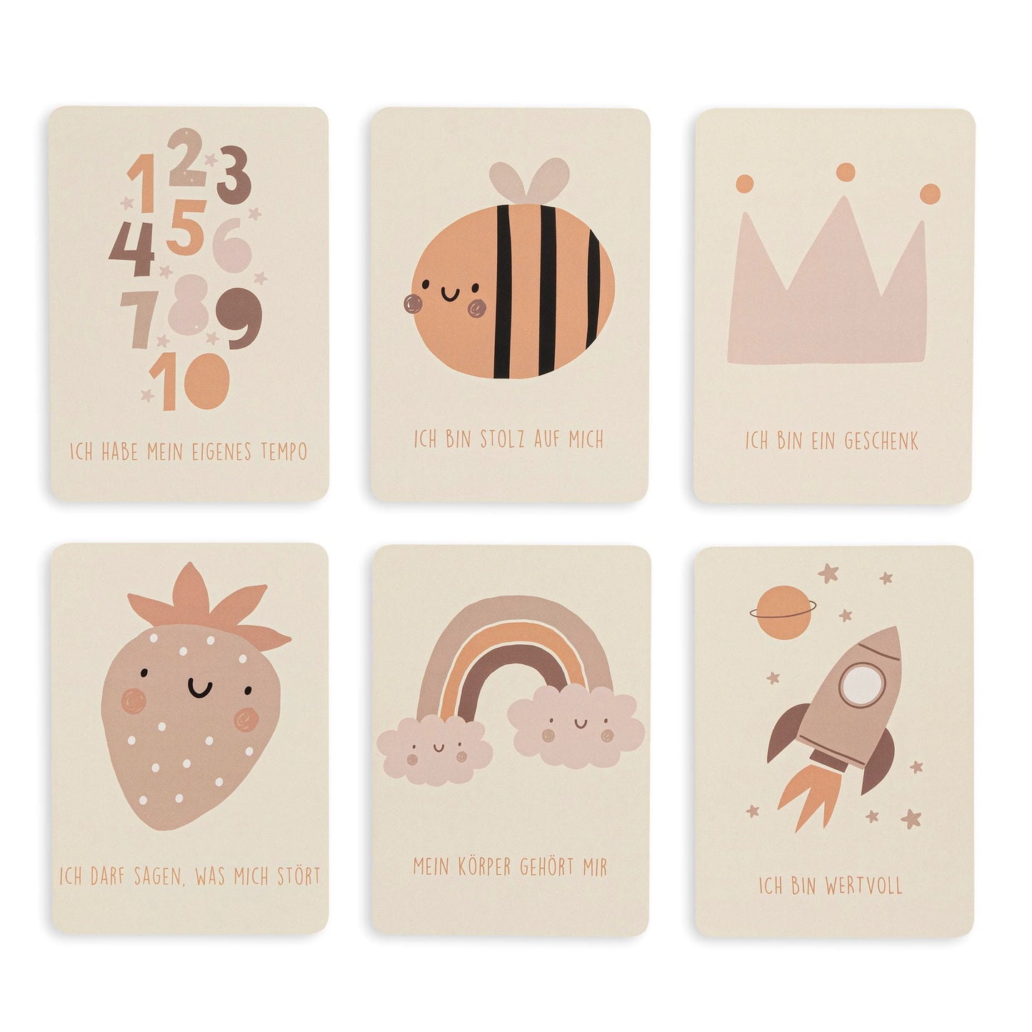 Affirmation Cards For Children ''Ich bin wertvoll''