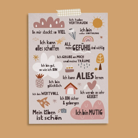 Affirmationskarte, Friedliche Welt