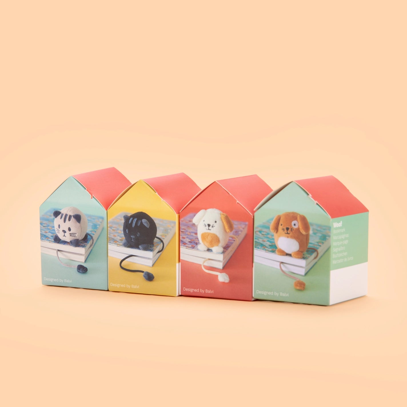 Fluffy Animal Bookmark, Various