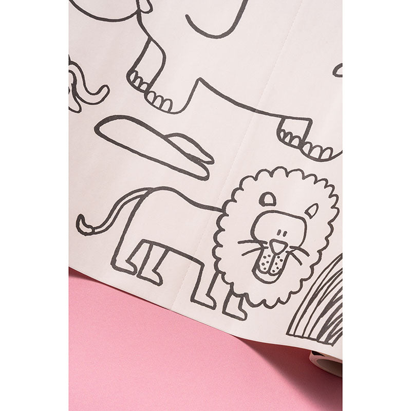 Kleben & Malen-Papierrolle, Tiere