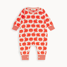 Load image into Gallery viewer, Knit Playsuit &#39;&#39;Red Apple&#39;&#39;, GOTS
