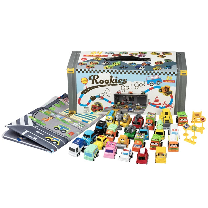 Rookies Carry Road Playset with 24 Vehicles