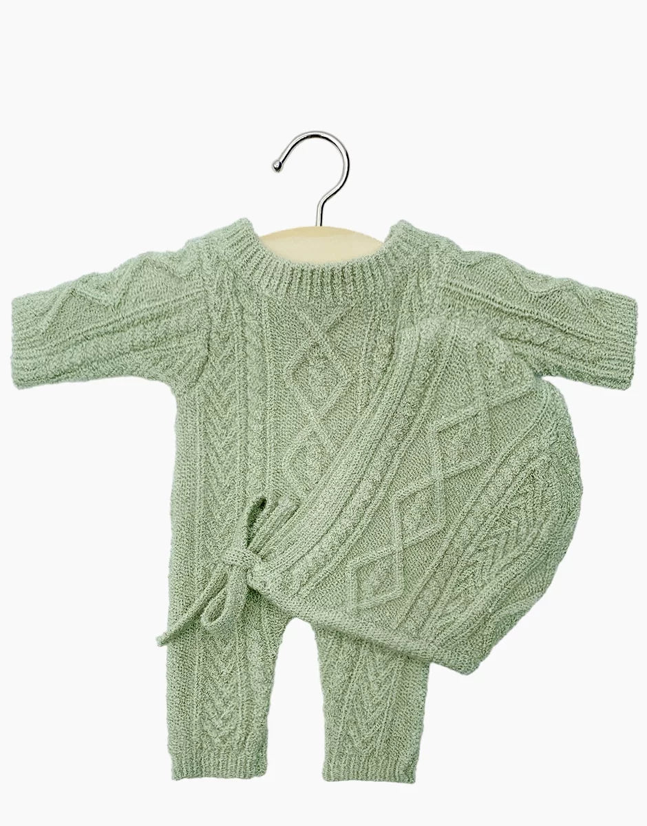 Baby Doll Clothing ''Trico Lino Green set'' 28cm