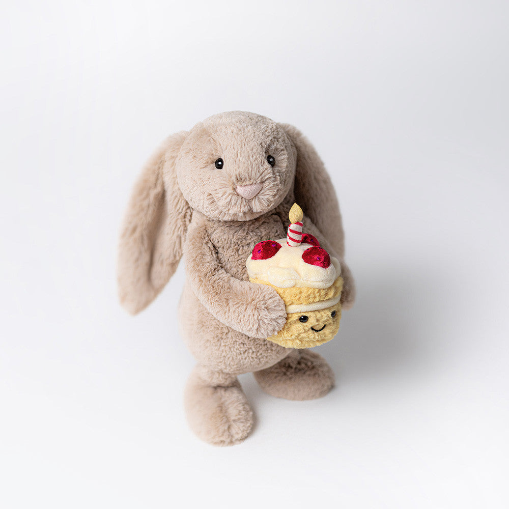 Jellycat ''Bashful Beige Birthday Bunny'' Plüschtier