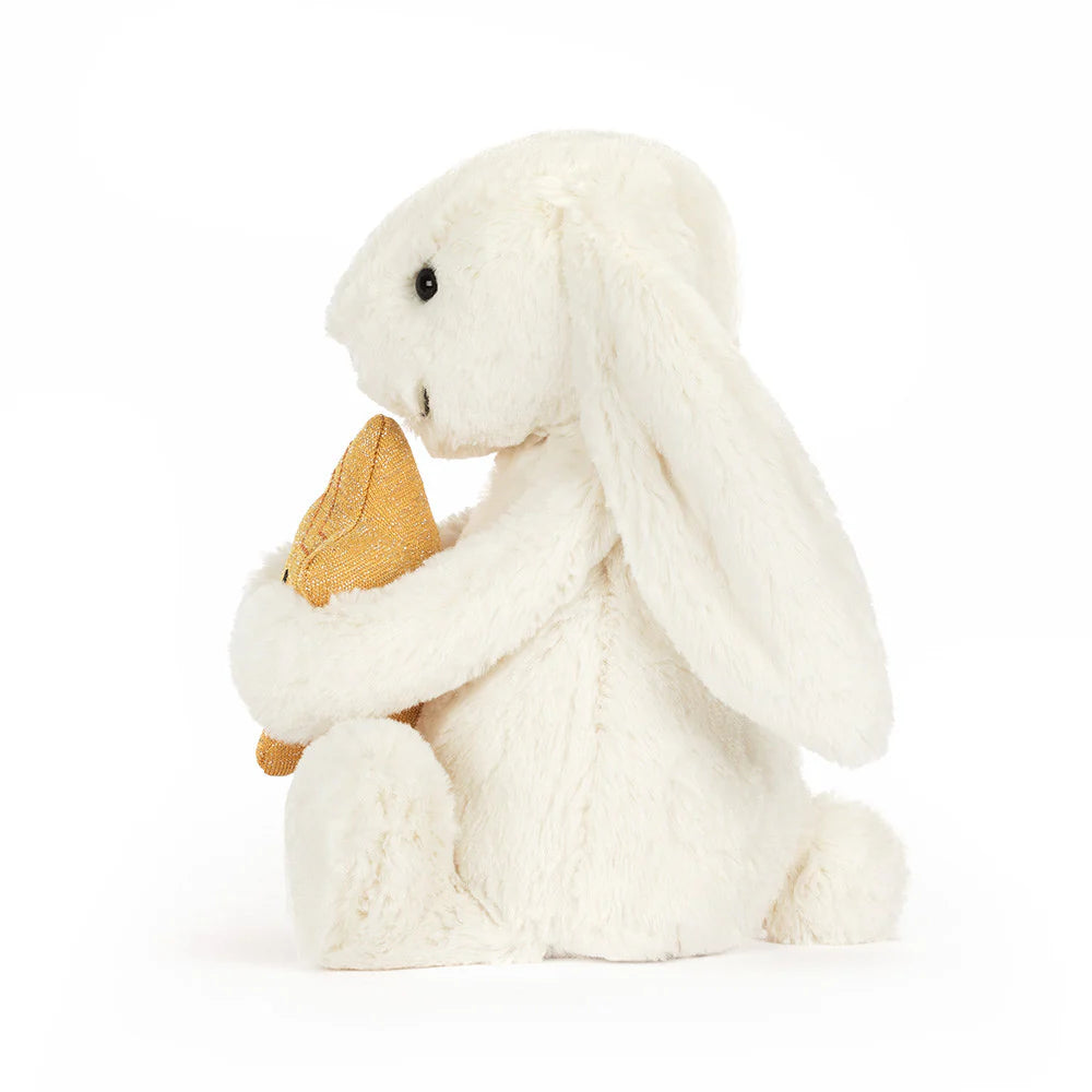 Jellycat Cream Bunny with Star, Soft Toy
