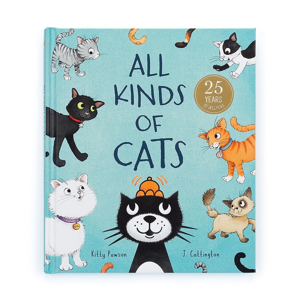 Jellycat-Buch „Alle Arten von Katzen“, englische Sprache