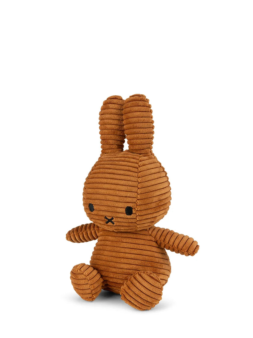 Miffy Soft Toy ''Miffy Sitting Eco Corduroy Cinnamon'' 23cm