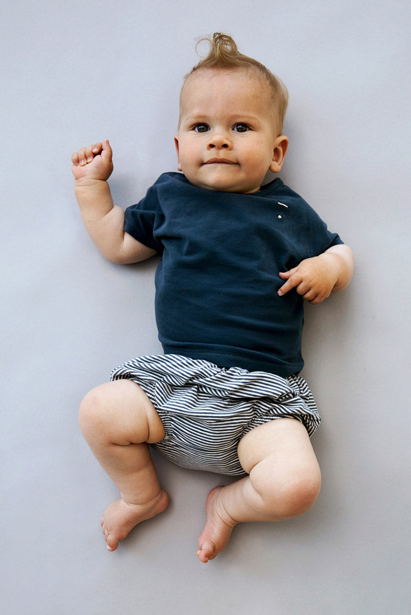 Baby Bloomer „Blue Grey“ GOTS Bio-Baumwolle
