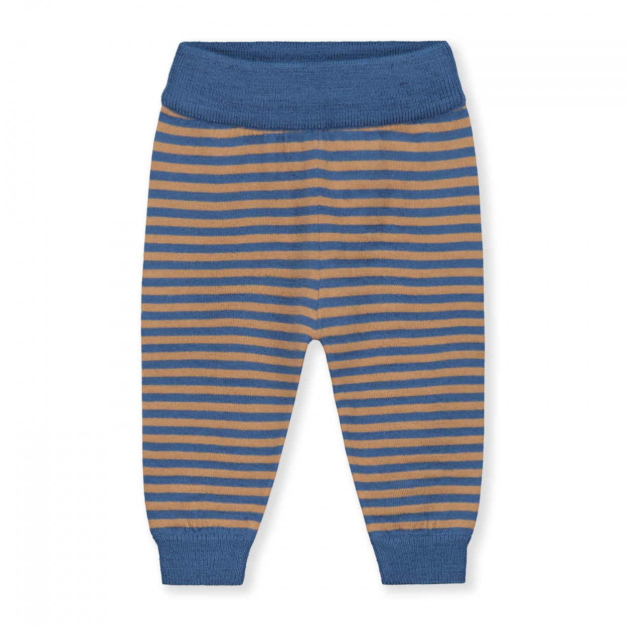 Merino Strick Baby Leggings „Blauer Mond“ 6 - 12 Monate / 68 - 80
