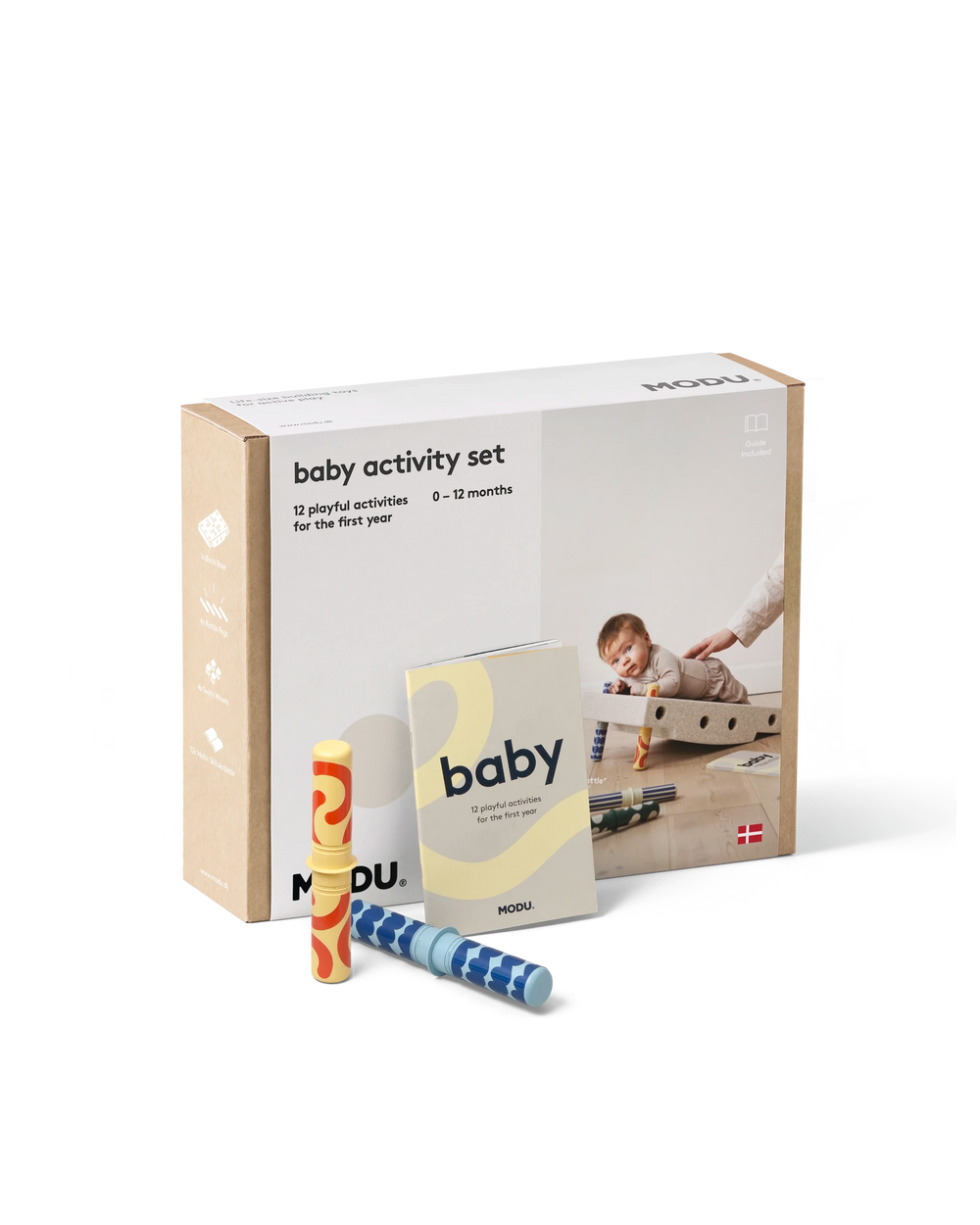 MODU Baby Activity Set, Sand Grey / Honey Yellow