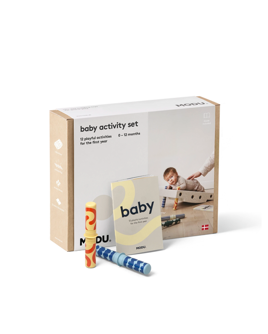 MODU Baby Aktivitätsset, Sandgrau / Honiggelb