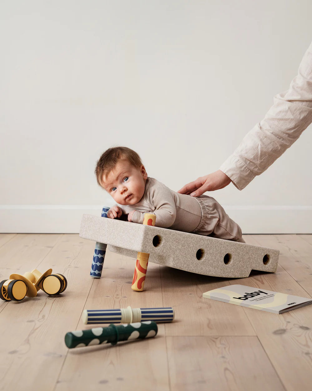 MODU Baby Activity Set, Sand Grey / Honey Yellow